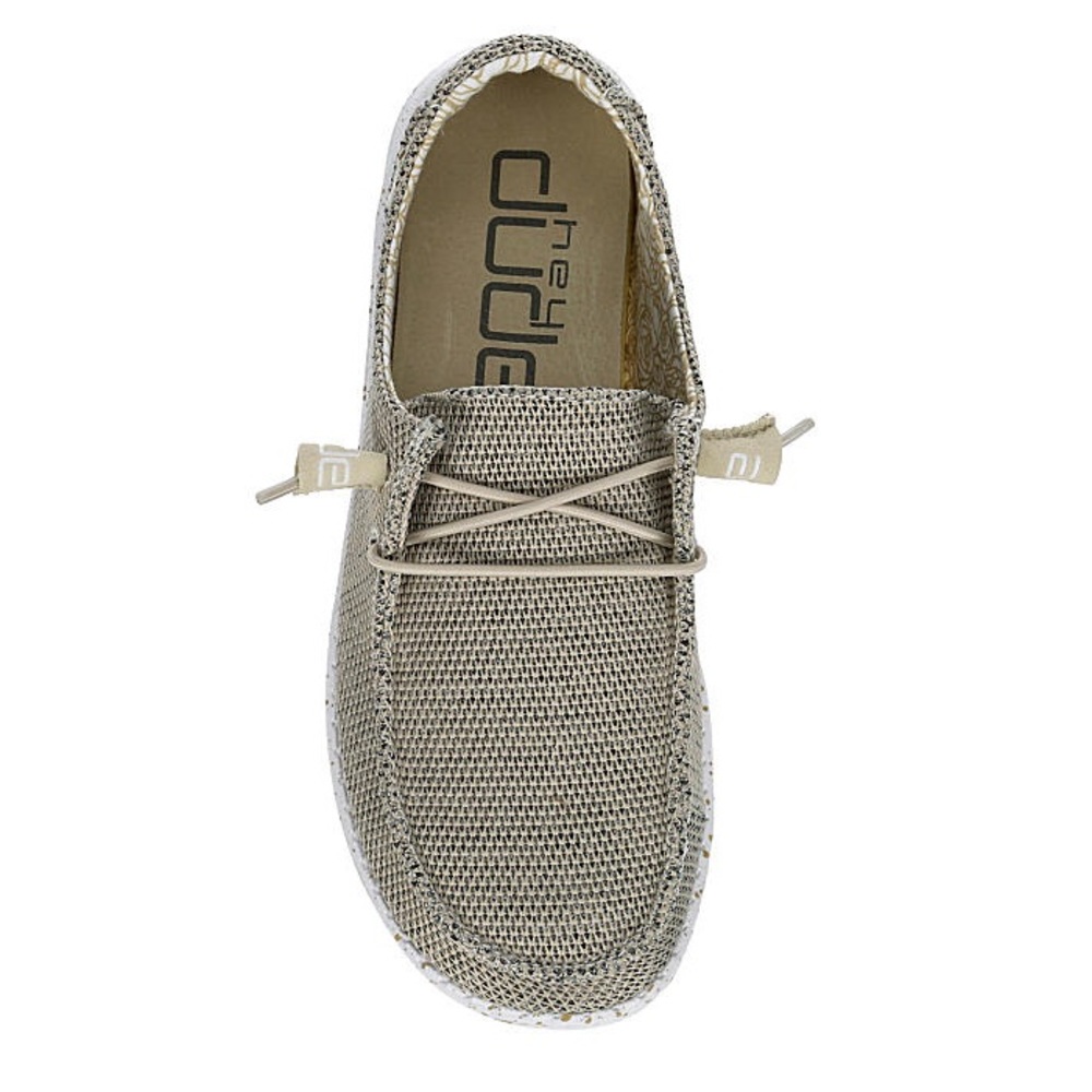 Women’s New Hey Dude Sand Beige Size 6 tan Wendy Sox slip on shoes sneakers
